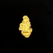 Anhänger als Nugget geformt, 750/18K Gelbgold (getestet und punziert), 5g, Anhänger Länge 2,1cm