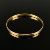 Armreif, 333/8K Gelbgold (punziert), 11,5g, Breite 4,4mm und Innendurchmesser 6,5cm