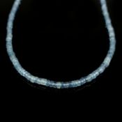 Feine Aquamarinkette, 585/14K Rotgold (getestet), Gesamtgewicht 11,33g, Verschluss fein ausgearbeit