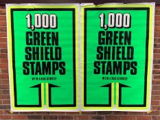 Two 1,000 Green Shield Stamps Posters