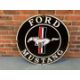 Enamel Circular Ford Mustang Sign - Image 1 of 2