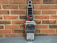 Cast Aluminium Champion Spark Plug Sign