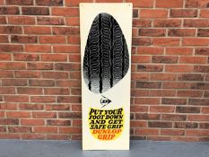 Original Dunlop Tyre Sign on Board
