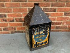 Original 1920/30's Gamages Motor Oils Can