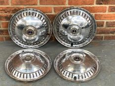 Set of Four Humber Super Snipe Chrome Hub Caps