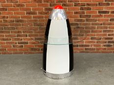 Large Aviation Glass Table Made From a Drop Tank of a 1950's Hawker Hunter Jet