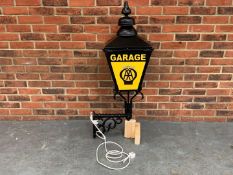 Modern AA Garage Wall Mounted Illuminated Lantern