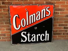 Colmans Starch Enamel Sign