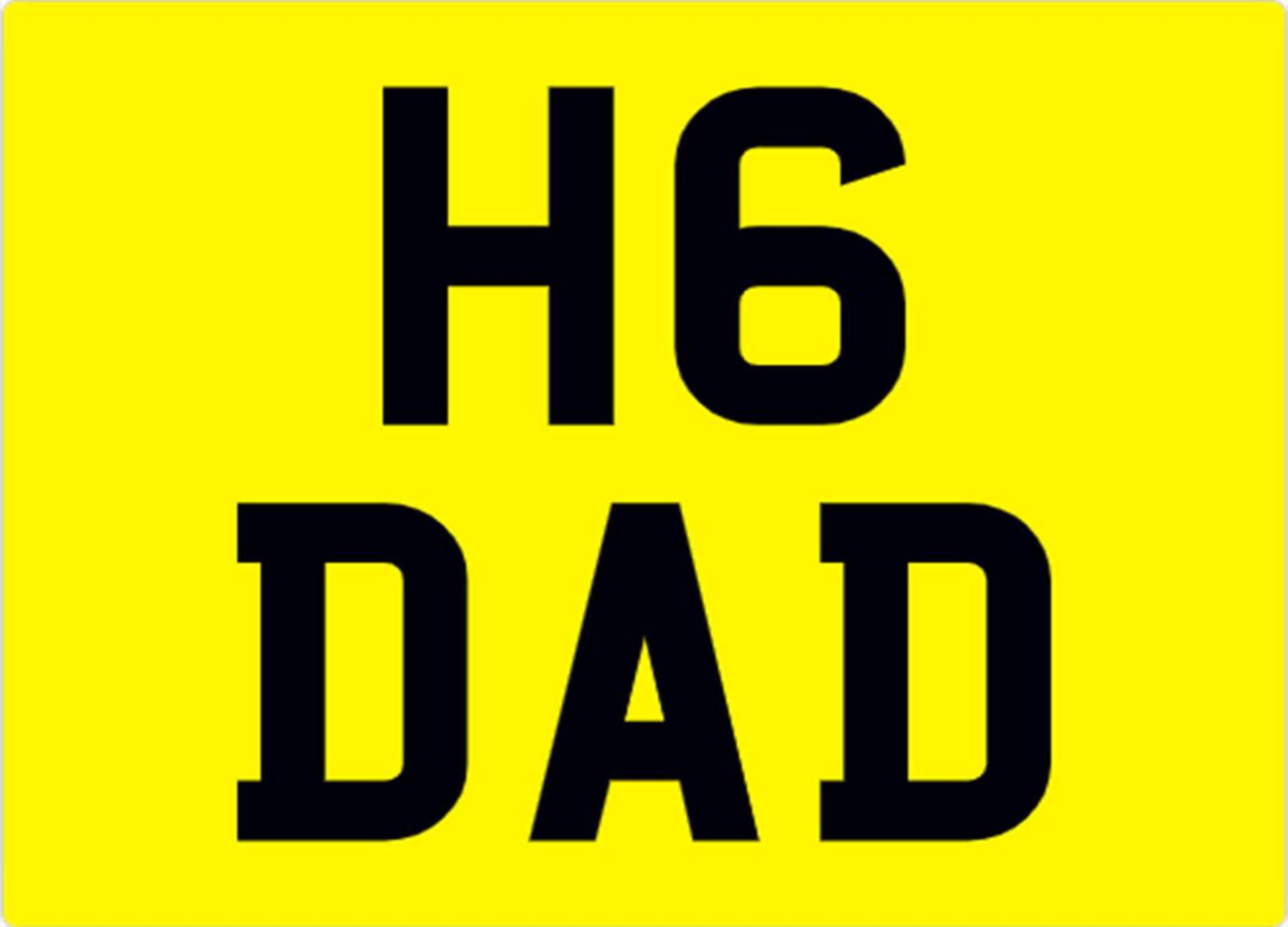 &nbsp; H6 DAD Registration Number&nbsp;