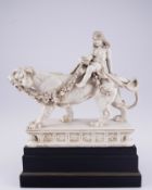Skulptur, Panther und Mädchen, um 1930