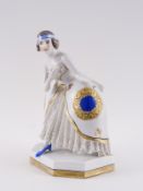 Figur, Galante Dame, Anfang 20.Jh.,