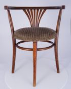Jugendstil Armsessel, gemarkt Thonet
