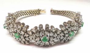 Brillant Smaragd Armband