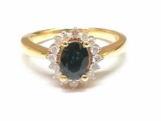 Saphir Brillant Damenring