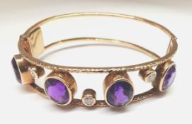 Brillant Amethyst Armreifen