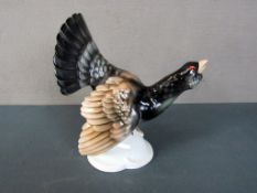 Porzellanfigur Auerhahn unleserlich