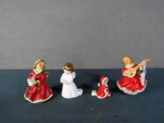4 Porzellanfiguren Engel Goebel