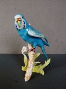 Porzellanfigur Wellensittich 18,5cm