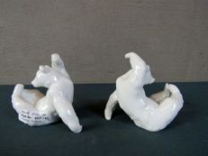 2 Porzellanfiguren KPM Zeptermarke ca.