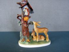 Porzellanfigur Goebel Rehe 23cm