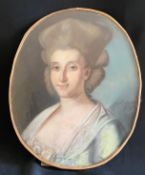 Maler des 18. Jhs., wohl Frankreich, Damenportrait, signiert 