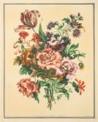 After Jean-Baptiste Monnoyer Fils and Louis Tessier (French, 18th century) Bouquets of flowers,