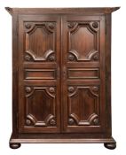 A Flemish oak armoire,