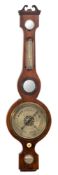 Christensen, Cowes, a Victorian mahogany wheel barometer,