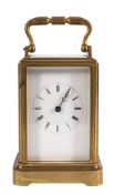 Delepine-Barrois a one-piece carriage clock the eight-day duration,