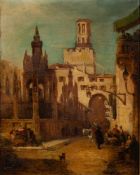 Attributed to George Jones RA (1786-1869) View of the Scaligeri tombs,