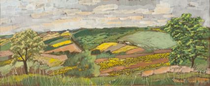 *Tom Pomfret (British, 1920-1997) Vue de Casteron - Gers, 1988 signed,