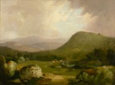 William Traies (British, 1789-1872) The First Bridge on The Dart signed,