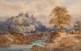Thomas Charles Leeson Rowbotham (Irish, 1823-1875) View to Berry Pomeroy Castle,