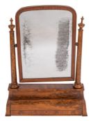 A Victorian mahogany dressing table mirror,