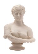 A Copeland parian bust of Cyltie after the Antique,