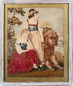 A 19th century petite-point woolwork picture,