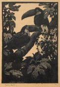 Sir Lionel Arthur Lindsay (Australian, 1874-1961) Toucans,