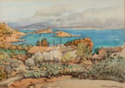 Helen Lavinia Cochrane (1868-1946) A Mediterranean Bay,