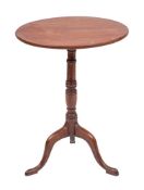 A George III mahogany flip top occasional table,
