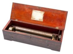 Nicole Freres, a 19th century musical box serial No 28345, playing eight airs, with 33.