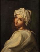 After Guido Reni (Italian, 1575-1642) Portrait of Beatrice Cenci portrayed half-length,