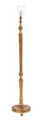 A Continental giltwood standard lamp,