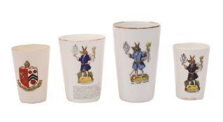 Three various china Trusty Servant beakers,