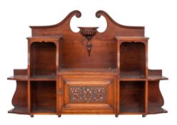 A Victorian mahogany wall cabinet,