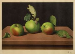 *Tristram Hillier RA (1905-1983) Still life of apples on a table pencil signature Hillier to lower