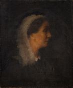 English School (19th century) Portrait of a lady Bust-length, in profile,