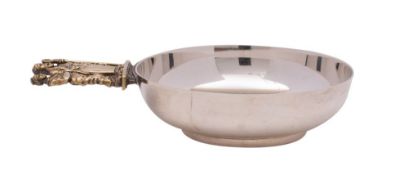 A parcel gilt silver 'Winchester Cathedral' porringer, Hector Miller for Aurum Designs,