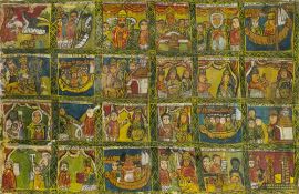 Caucasus School, probably Armenia (20th century) A narrative wall hanging,