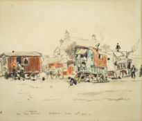 * Fred Lawson (British, 1888-1968) The Fair Arrives signed,