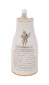 A Victorian china Trusty Servant jug, third quarter 19th century,